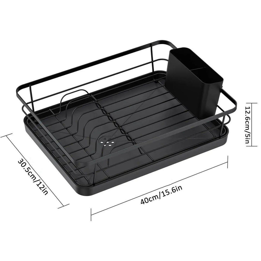 Stainless Steel Dish Drying Rack,1 Count Dish Drainer with Drainboard,Kitchen Dish Drying Rack,Kitchen Organizer,Home Organizer