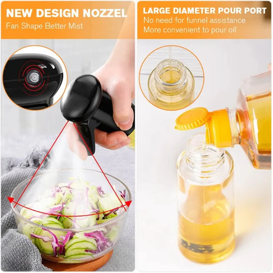 200/300/500ML Spray Olive Oil Spray Bottle Multifunctional BBQ Cooking Dispenser Camping Vinegar Soy Sauce Sprayer Container