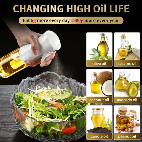 200/300/500ML Spray Olive Oil Spray Bottle Multifunctional BBQ Cooking Dispenser Camping Vinegar Soy Sauce Sprayer Container