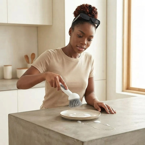 Dish Detergent Dispensing Cleaning Brush