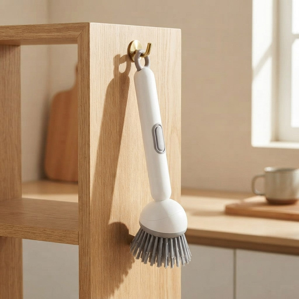 Dish Detergent Dispensing Cleaning Brush